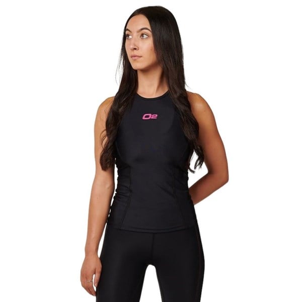 o2fit Womens Compression Tank Top - Black