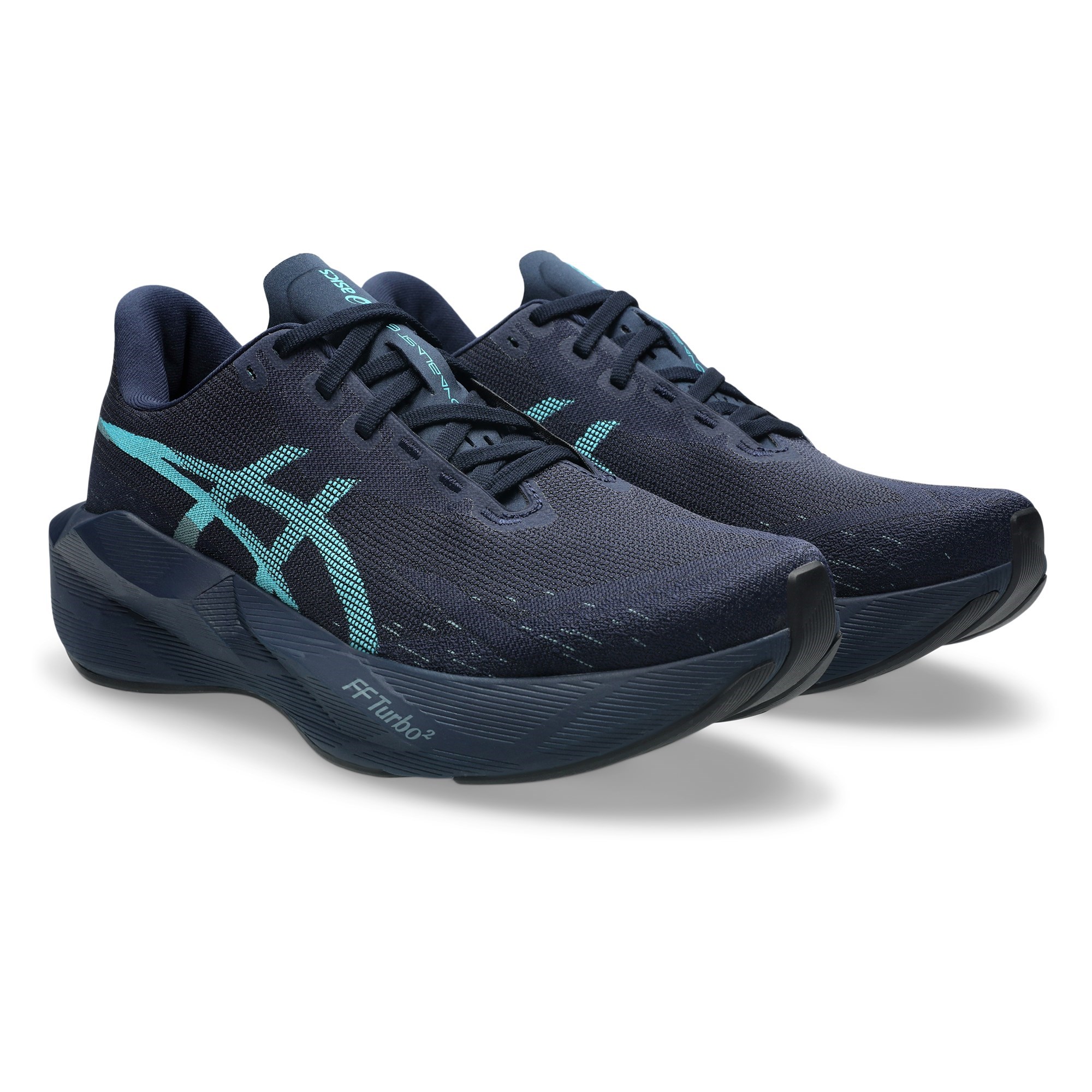 Asics Novablast 6 - Mens Running Shoes - Midnight/Energy Aqua - image 2