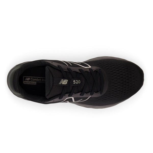 New Balance 520v8 - Mens Running Shoes - Black/Black