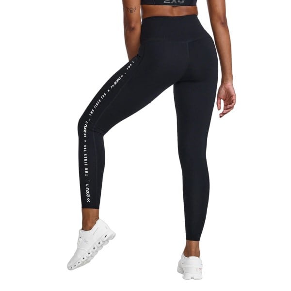 2XU Form Lineup Hi-Rise Womens Compression Tights - Black/White