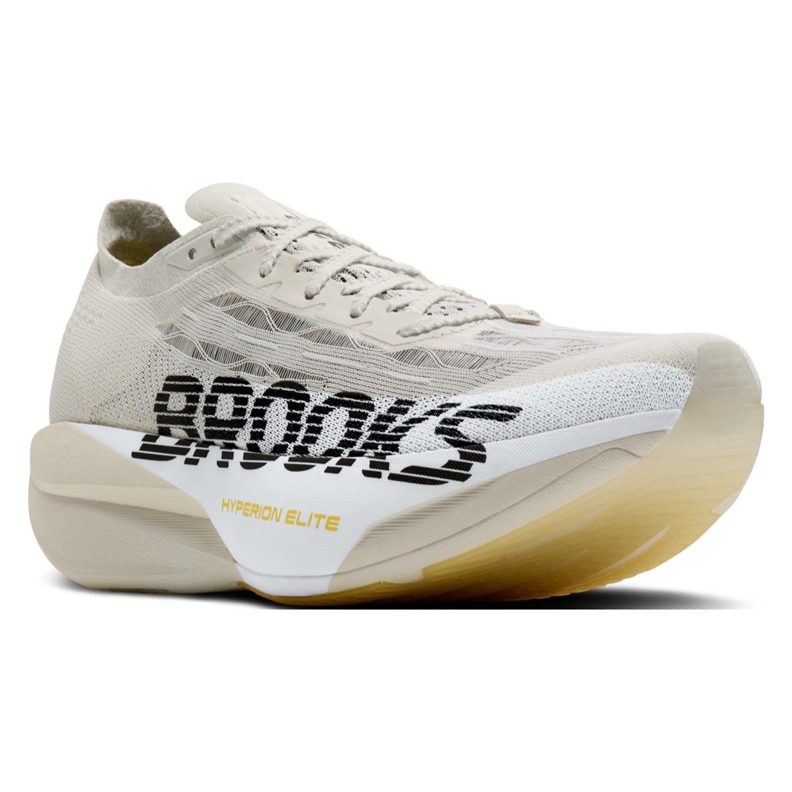 Brooks Hyperion Elite 6 - Unisex Racing Shoes - Vaporous Grey/Yellow/Black - image 6