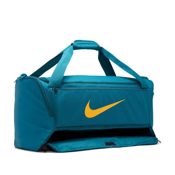 Nike Brasilia 9.5 Medium Training Duffel Bag - Geode Teal/Black/Sundial