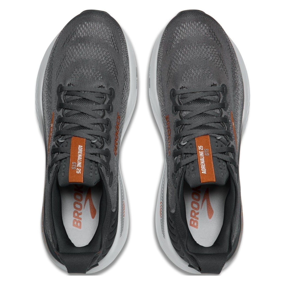 Brooks Adrenaline GTS 25 - Mens Running Shoes - Turbulence/Bombay Brown/Grey - image 3