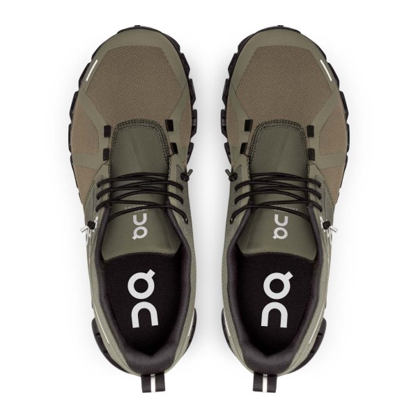 On Cloud 5 Waterproof - Womens Running Shoes - Olive/Black