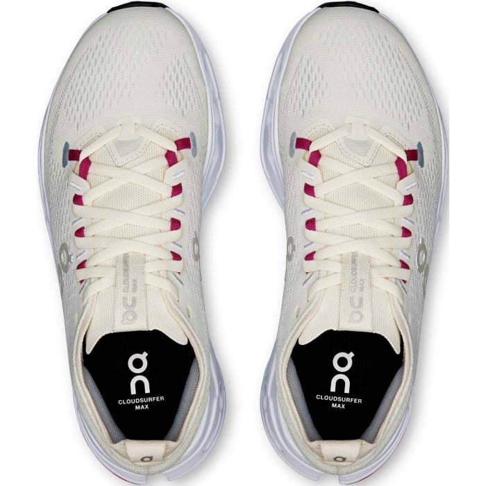 On Cloudsurfer Max - Womens Running Shoes - Ivory/Arctic