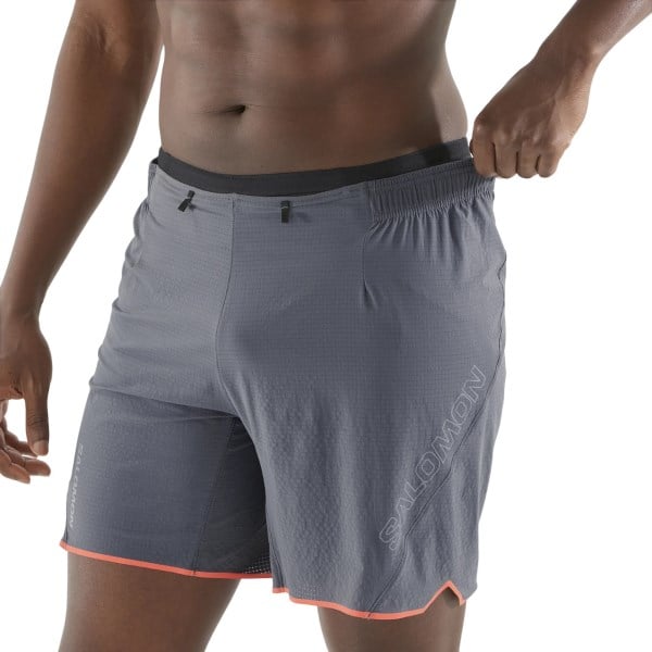 Salomon Aero Sense 7 Inch Mens Running Shorts - Castlerock