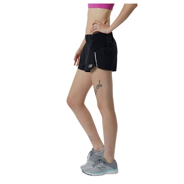 New Balance Impact Run 3 Inch Womens Running Shorts - Black