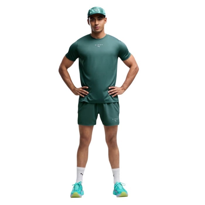 Puma x Hyrox PWRMode Mens 5 Inch Running Shorts - Herb Garden - image 4