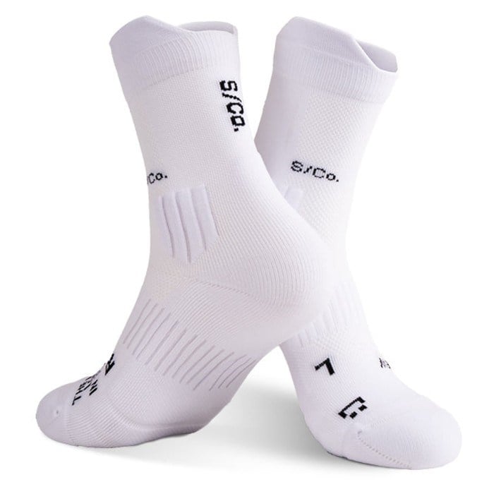 S/Co. Crew Unisex Running Socks - Chalk White - image 2