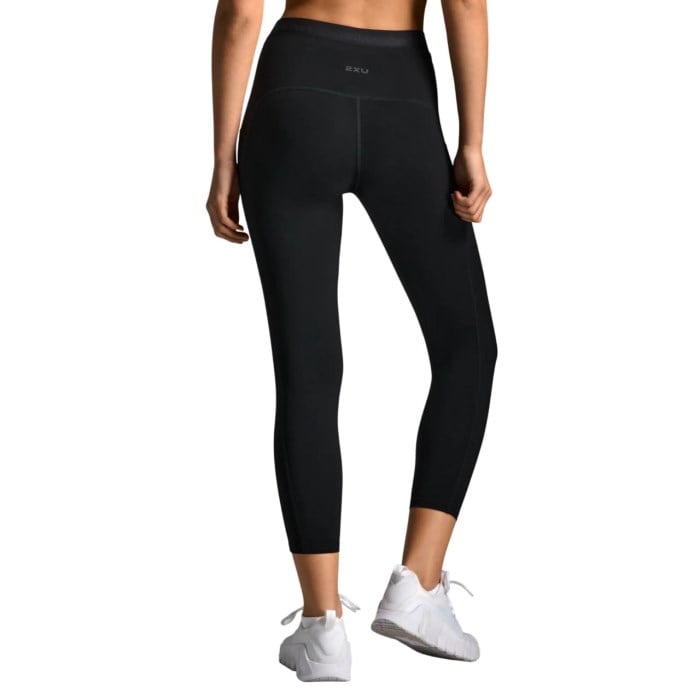 2XU Form Stash Hi-Rise Womens 7/8 Compression Tights - Black/Black1