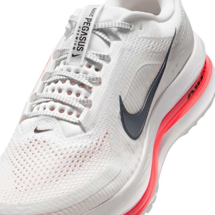 Nike Pegasus Premium - Mens Running Shoes - Summit White/Black/Bright Crimson