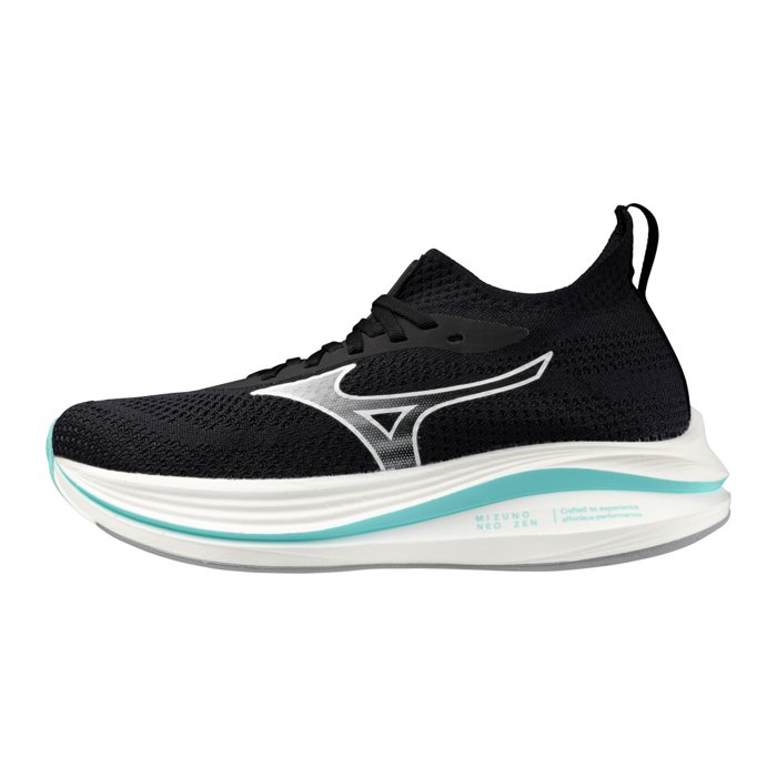 Mizuno Neo Zen - Womens Running Shoes - Black/White/Blue Radiance