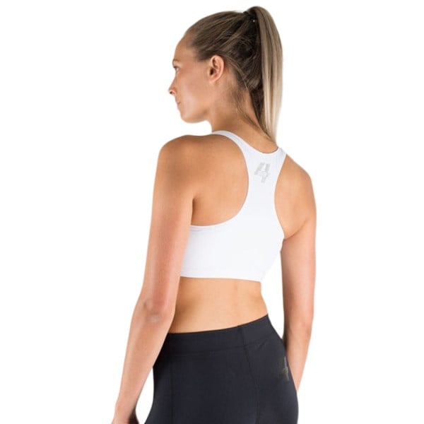 Womens Sports Crop Top - White