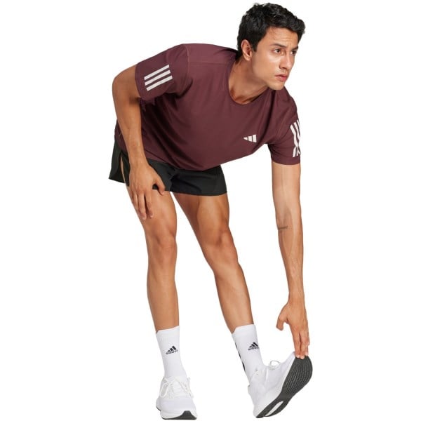 Adidas Own The Run T-Shirt - Mens - Aurora Ruby