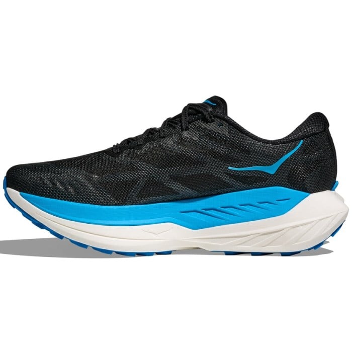 Hoka Rocket X Trail - Womens Trail Running Shoes - Black/Sky Blue