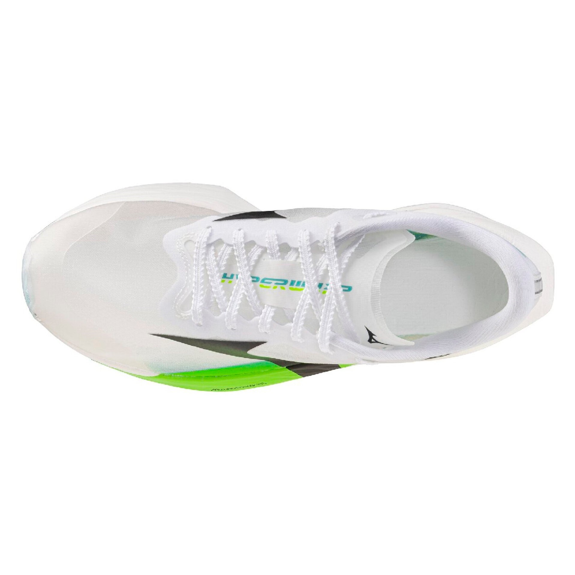 Mizuno Hyperwarp Pure 2 - Unisex Racing Shoes - White/Black/Lime Burst - image 3