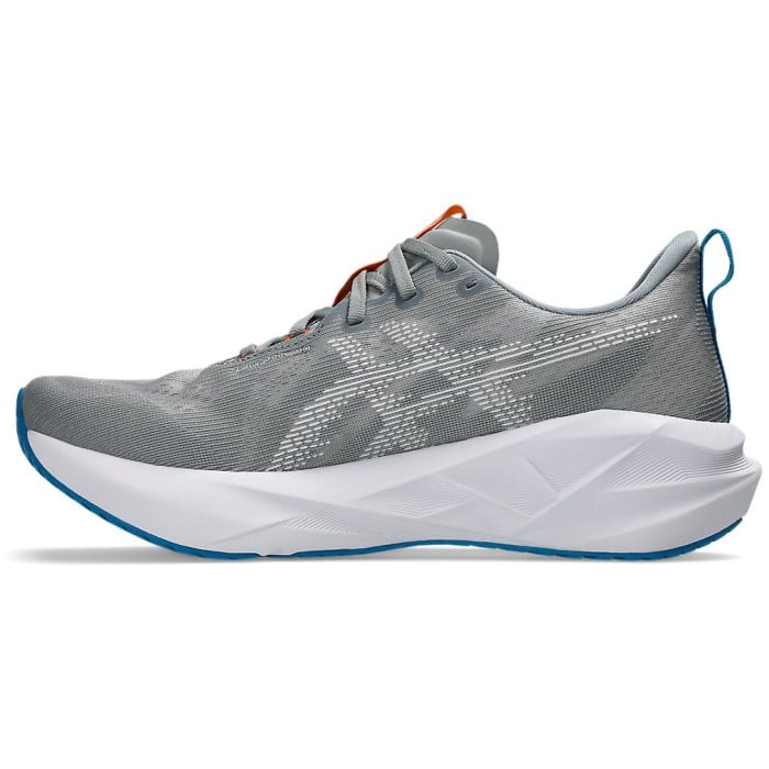 Asics Novablast 5 - Mens Running Shoes - Gravel/White - image 2
