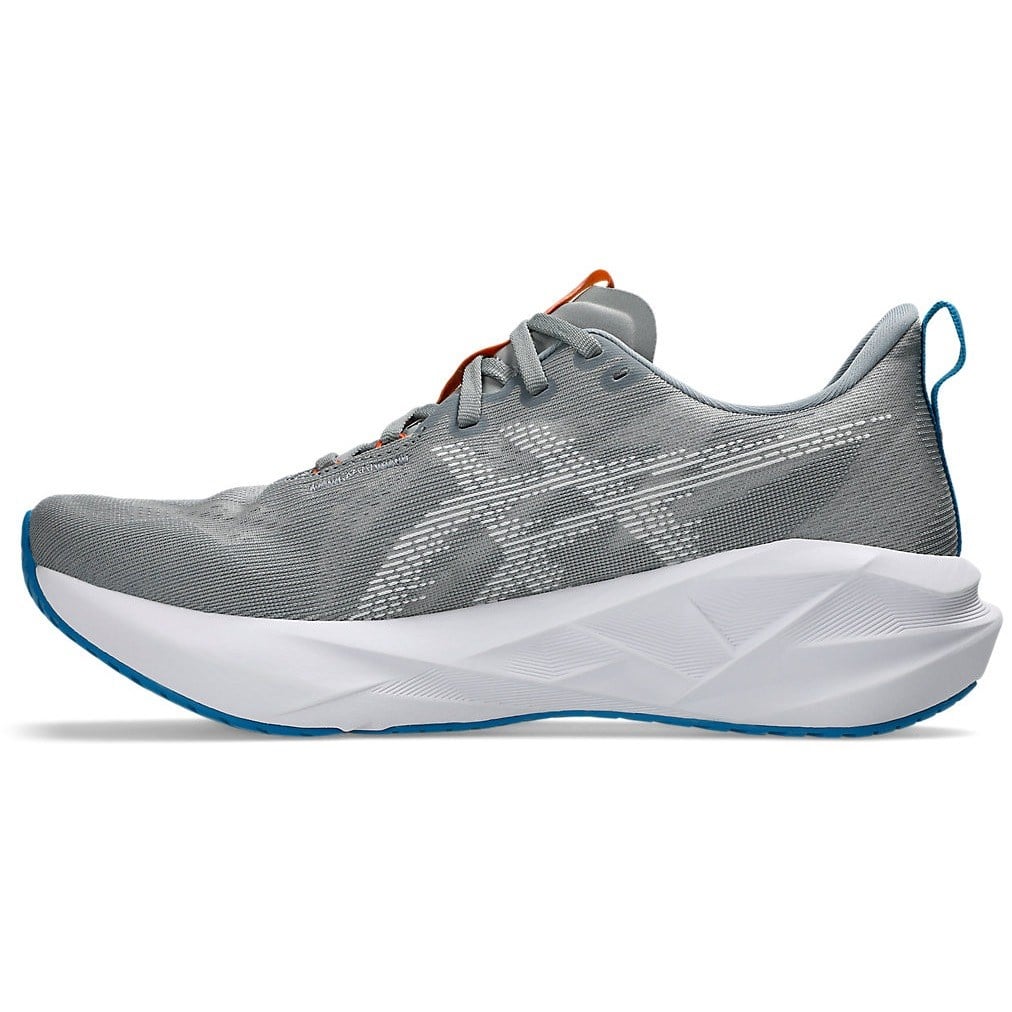 Asics Novablast 5 - Mens Running Shoes - Gravel/White - image 2