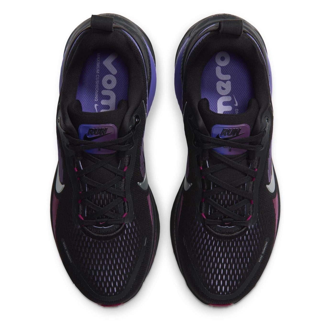 Nike Vomero 18 - Womens Running Shoes - Black/Metallic Silver/Persian Violet - image 4