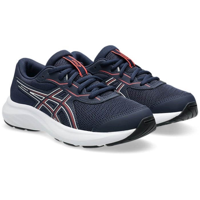 Asics Contend 9 GS - Kids Running Shoes - Midnight/Flash Red