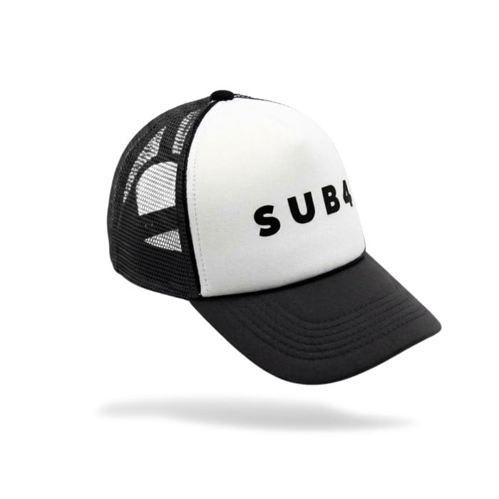 SUB4 Trucker Running Cap - Black/White - image 2