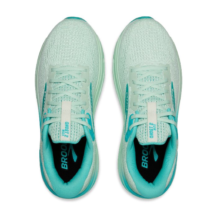 Brooks Ghost Max 2 - Mens Running Shoes - CMA Hyperglow/Honeydew/Blue/White
