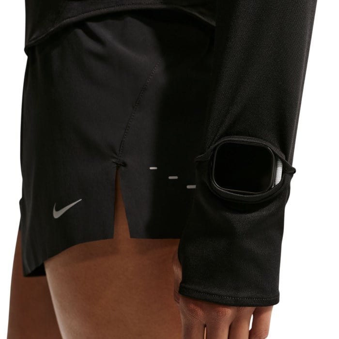 Nike Dri-Fit Swift Womens UV Quarter Zip - Black/Reflective Silver