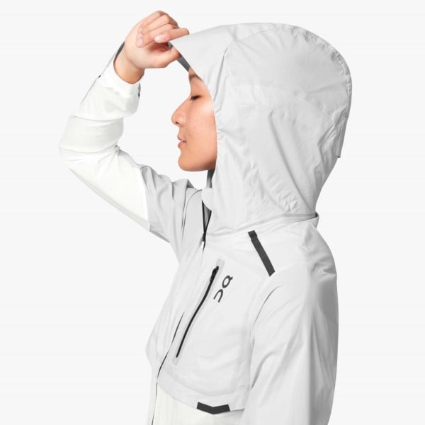 On Running Womens Weather Jacket - Grey/White