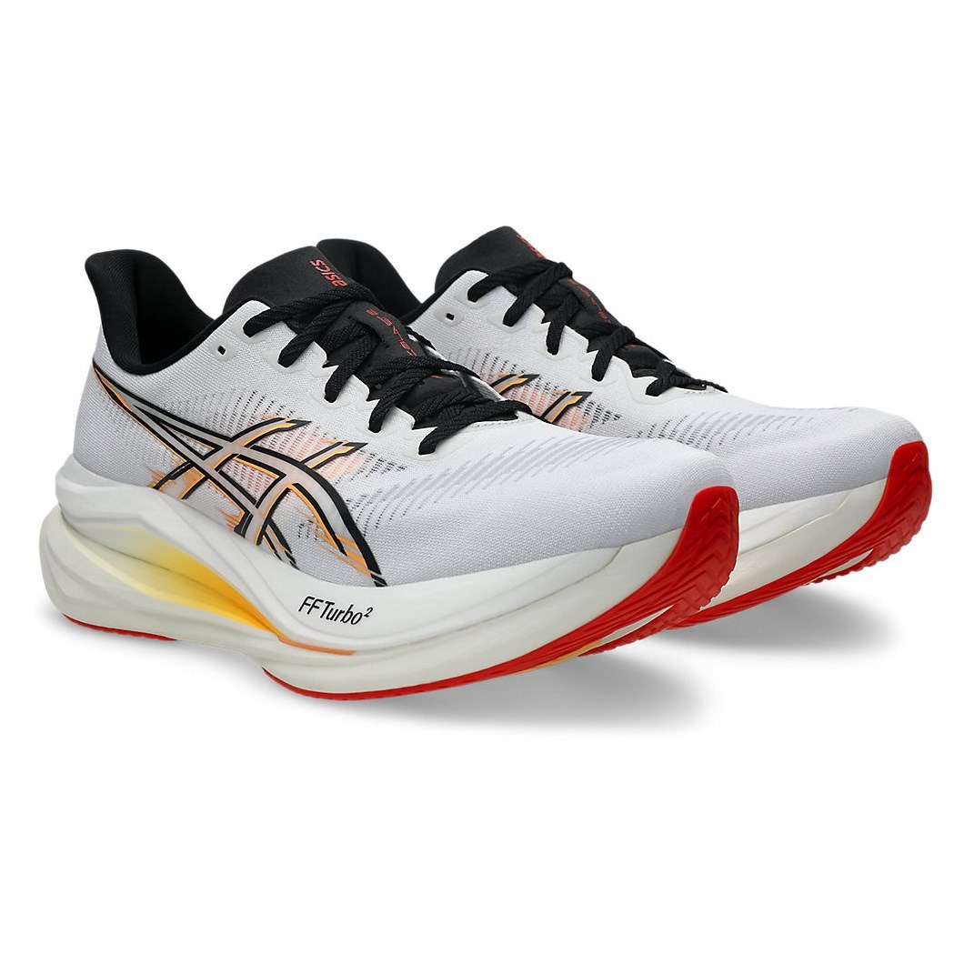 Asics Sonicblast 2 - Mens Running Shoes - White/Stadium Orange - image 6