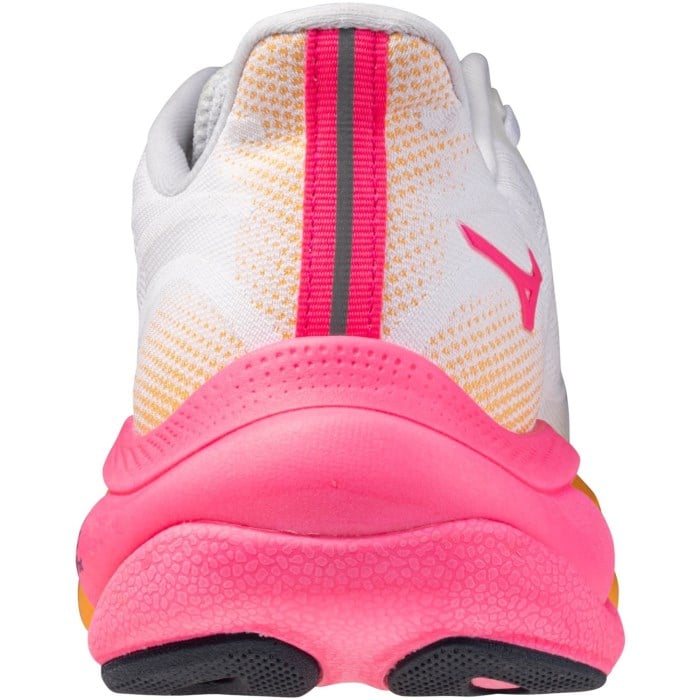 Mizuno Wave Sky 9 Hanabi - Unisex Running Shoes - White/Tang Orange/Pink Tetra