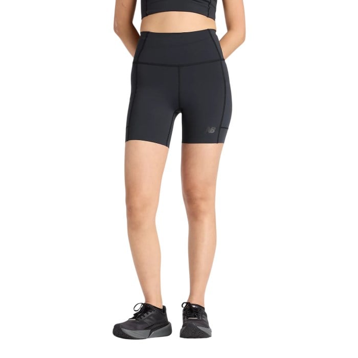 New Balance RC Elite Storage 6 Inch Womens Short Tights - Black