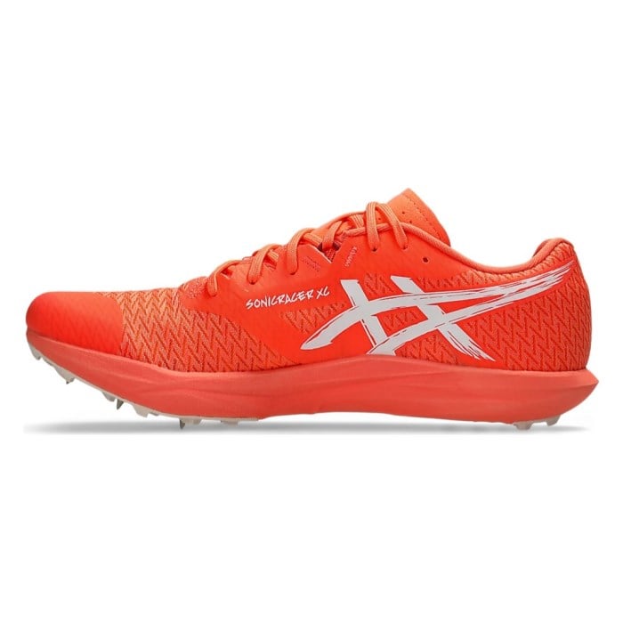 Asics Sonicracer XC - Unisex Cross Country Spikes - Vivid Coral/White - image 2