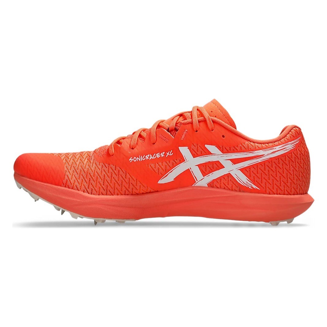 Asics Sonicracer XC - Unisex Cross Country Spikes - Vivid Coral/White - image 2