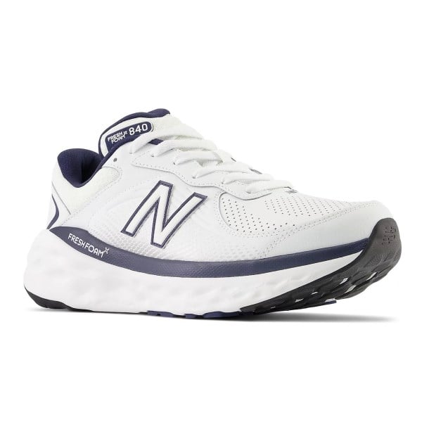 New Balance Fresh Foam X 840v1 Slip-Resistant - Mens Walking Shoes - White/Team Navy