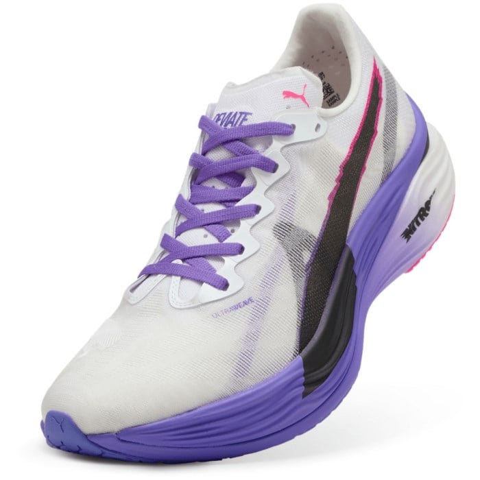 Puma Deviate Nitro Elite 3 DigiTokyo - Mens Running Shoes - White/Dark Amethyst