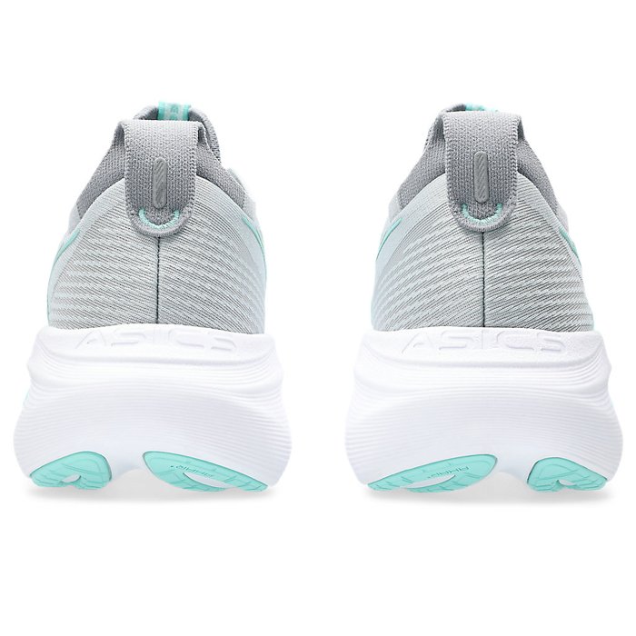 Asics Gel Nimbus 27 - Womens Running Shoes - Piedmont Grey/Illuminate Mint