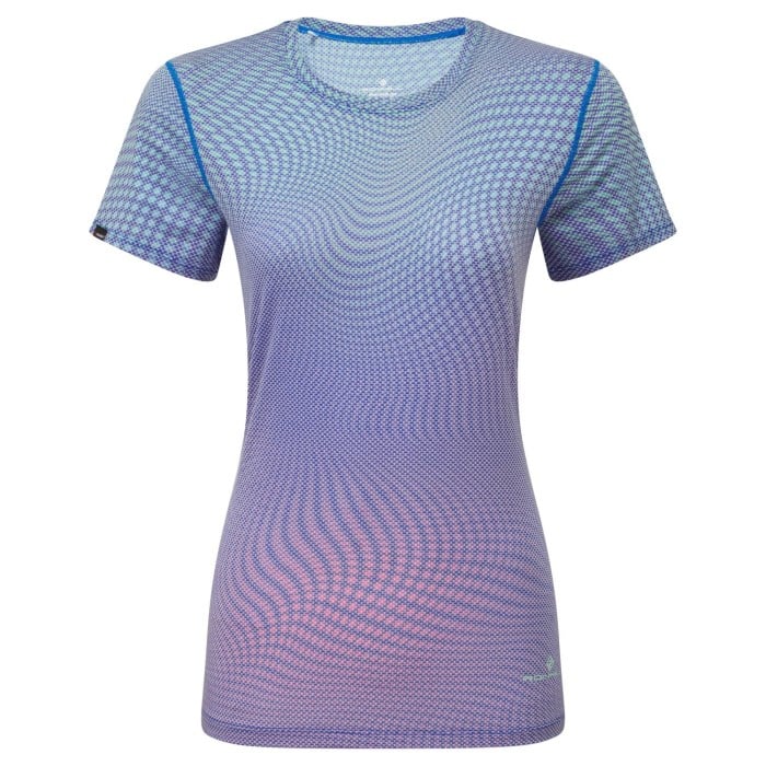 Ronhill Tech Golden Hour Womens Running T-Shirt - Classic Blue Refraction - image 3