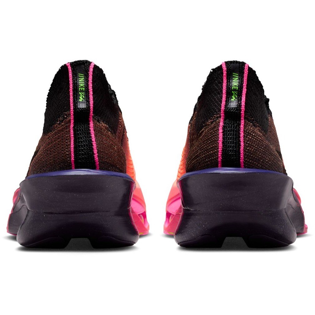 Nike Alphafly 3 GLAM - Mens Road Racing Shoes - Orange Pulse/Black/Purple Dynasty