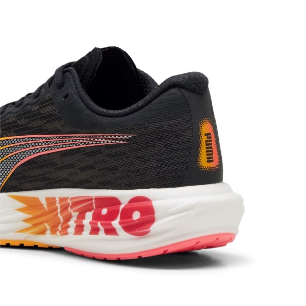 Puma Deviate Nitro 2 - Mens Running Shoes - Black/Sunstream/Sunset Glow