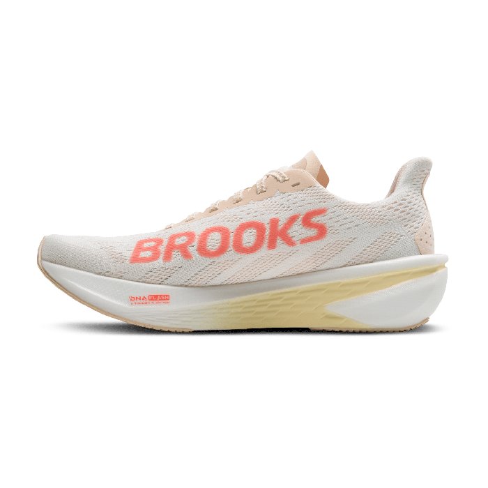 Brooks Hyperion 2 - Womens Running Shoes - White/Peach/Coral