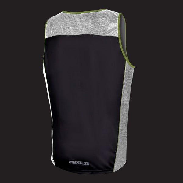 Proviz PixElite Mens Running Tank Top - Black/Green