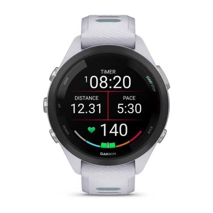 Garmin Forerunner 265S - AMOLED GPS Running Smartwatch - Whitestone