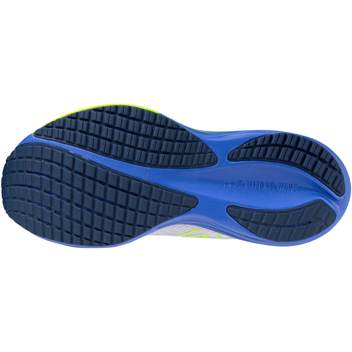 Mizuno Wave Rider 29 - Womens Running Shoes - White/Lightning Yellow/Ultramarine