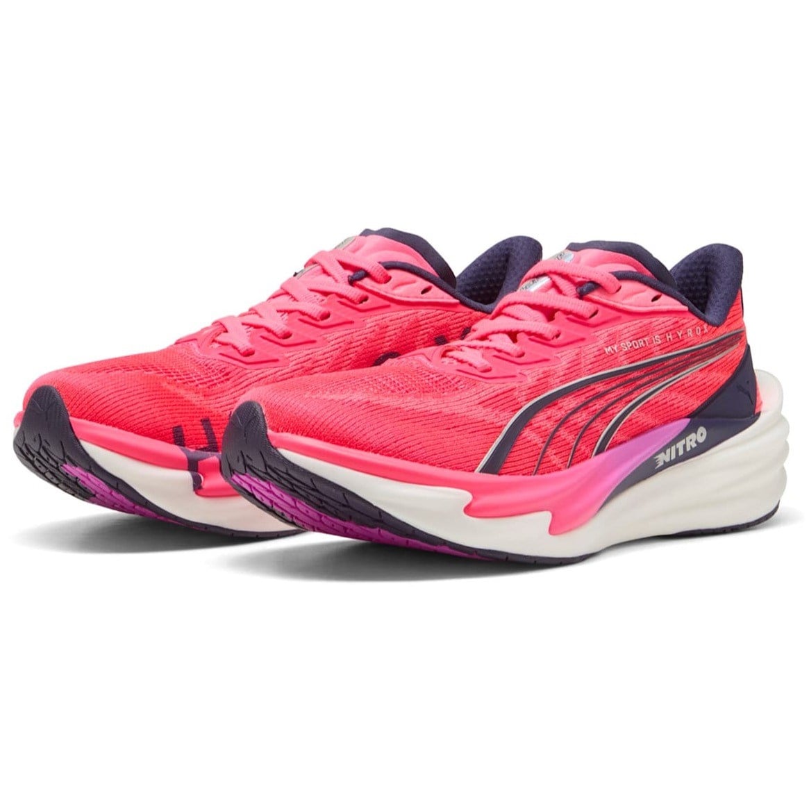 Puma Deviate Nitro 4 Hyrox - Womens Running Shoes - Pure Pink/Puma White
