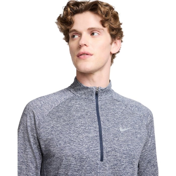Nike Stride Mens Quarter Zip Running Top - Thunder Blue/Heather/Reflective Silver