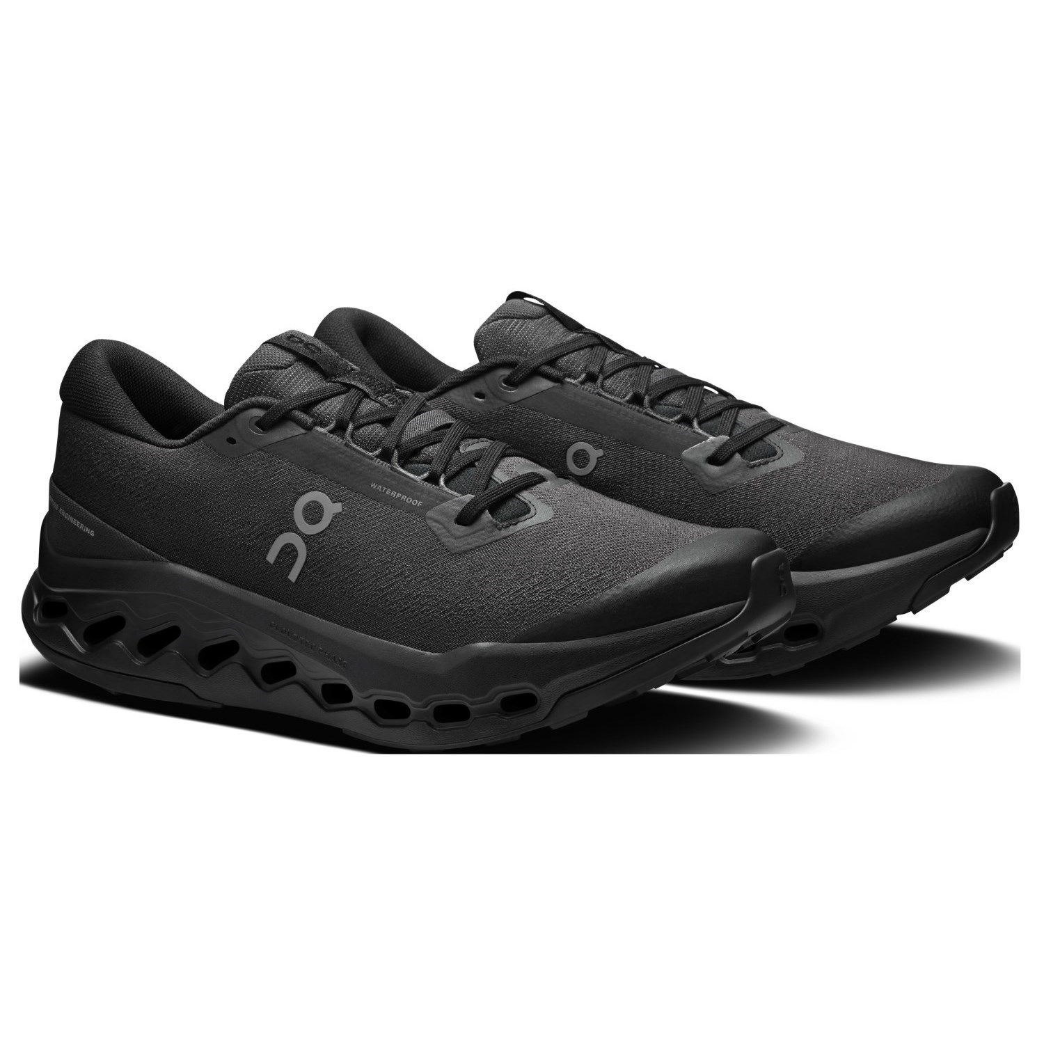 On Cloudsurfer Trail 2 WP - Mens Trail Running Shoes - Black/Black