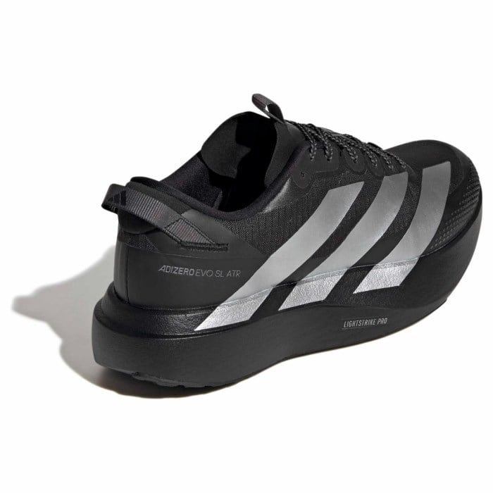 adidas Adizero Evo SL ATR - Mens Running Shoes - One Black/Silver Metallic/Grey Five - image 5