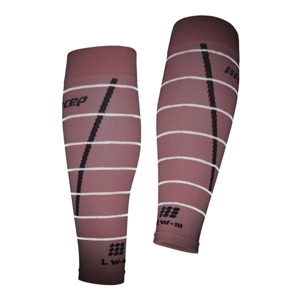CEP Reflective Compression Calf Sleeves - Pink