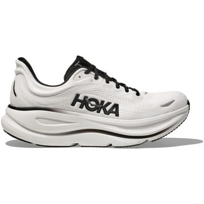 Hoka Bondi 9 - Mens Running Shoes - White/Black