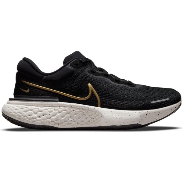 Nike ZoomX Invincible Run Flyknit - Mens Running Shoes - Black/Metallic Gold/Sail